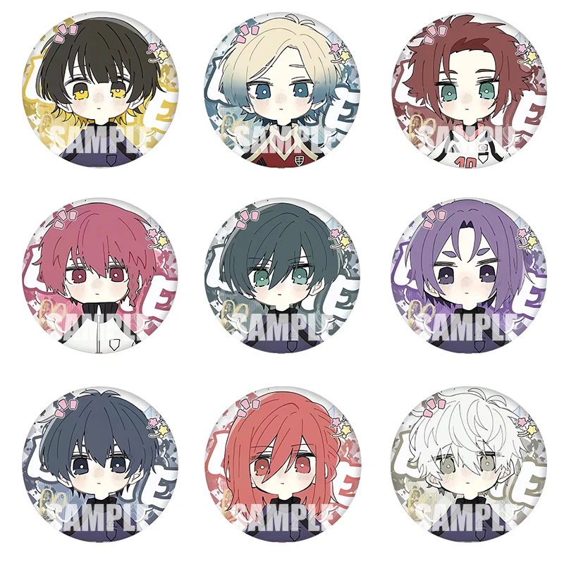 

Anime BLUE LOCK Chigiri Hyoma Nagi Seishiro Rin Itoshi Cosplay Q Version Cute Badge Brooch Table Decoration Ambitus