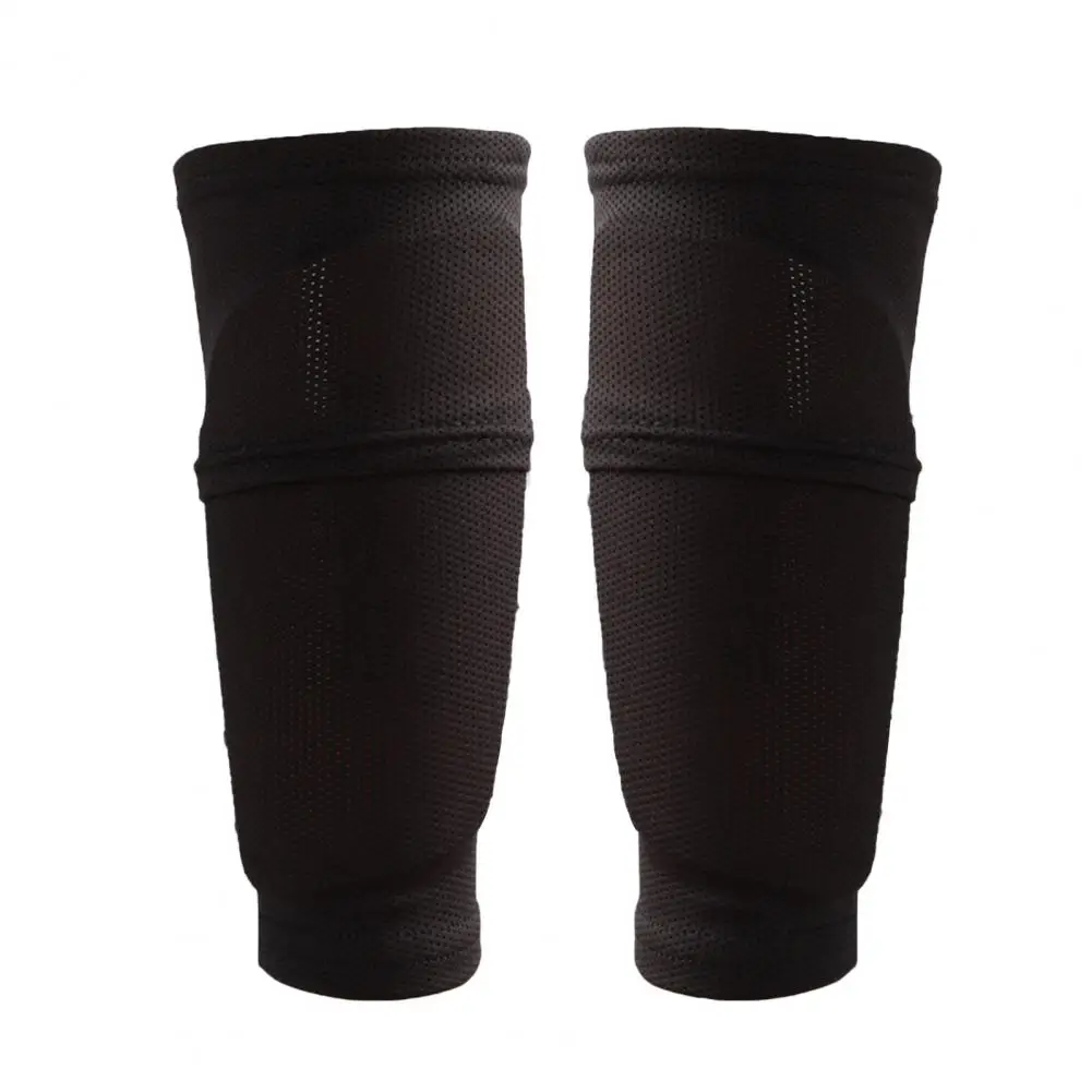 

1 Pair Shin Guard Non-Slip Soft Fabric Breathable Calf Protection Elastic Nylon Shin Protector Football Leggings Ankle Socks