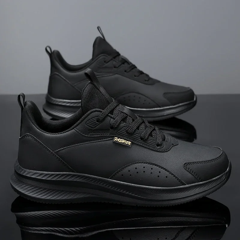 

Мужские кроссовки из высококачественной кожи, износостойкие, дышащие, противоскользящие, с плоской подошвой, повседневная прогулочная обувь, повседневная обувь в стиле ретро