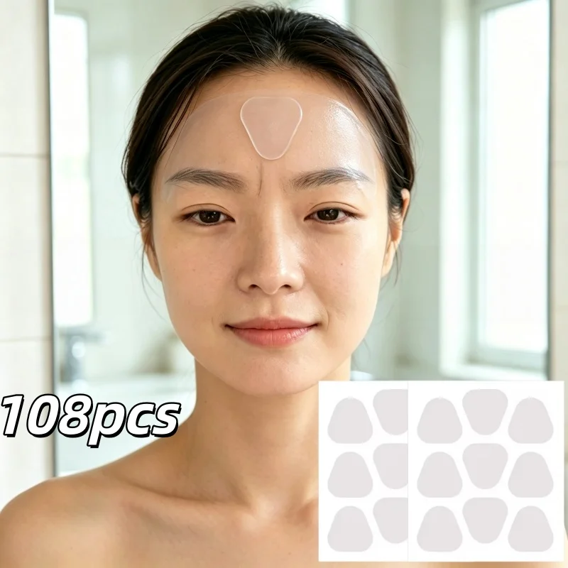 108pcs Facial Training Patches | For Cheekbone Triangle Zone, Smooth Micro-Patch, Self-Adhesive, No Rinse, Night Use