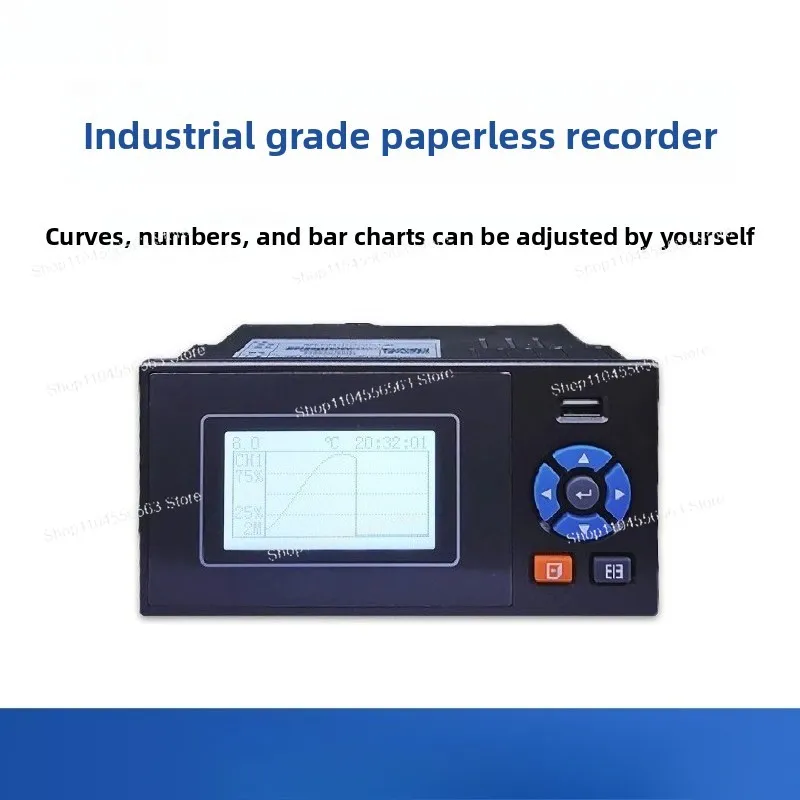 Portable Multi Channel Data Recorder PT100 Analog Collector Industrial Temp Humidity Pressure Voltage Monitor Recorder