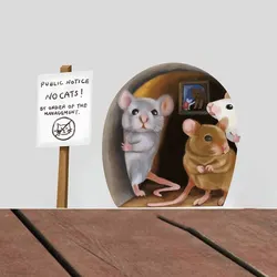 1PC Realistic Mouse Hole Wall Sticker for Corner Stairs Funny Home Decor Pvc Opaque Wallpaper for Living Room Decoration