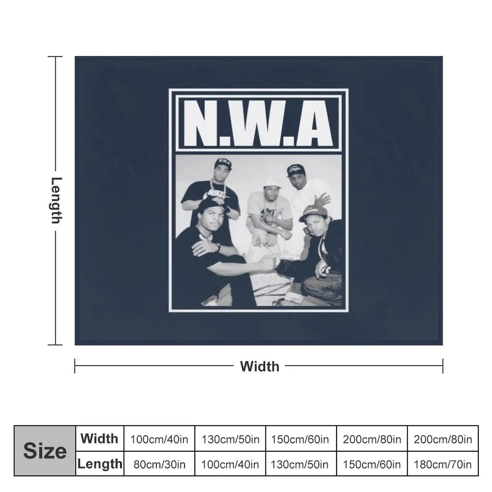 NWA GANGSTA Throw Blanket Flannel Fabric Luxury Brand sofa bed Hairys Blankets