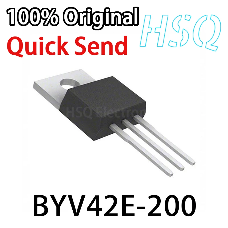 1PCS BYV42E-200 BYV42E Brand New Spot TO-220 200V 30A MOS Field-effect Transistor