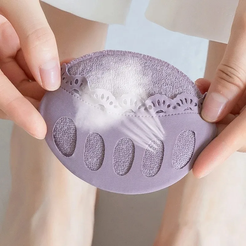 1 زوج وسادة الأمامية غير مرئية نصف حجم الأمامية وسادة للنساء عالية الكعب المضادة للانزلاق حشو الأحذية إكسسوارات الأحذية