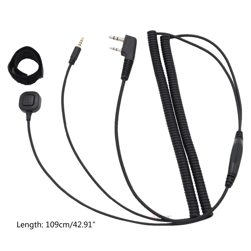 Headset Adapter Bluetooth-compatible Connecting Cable for Two Way Radio