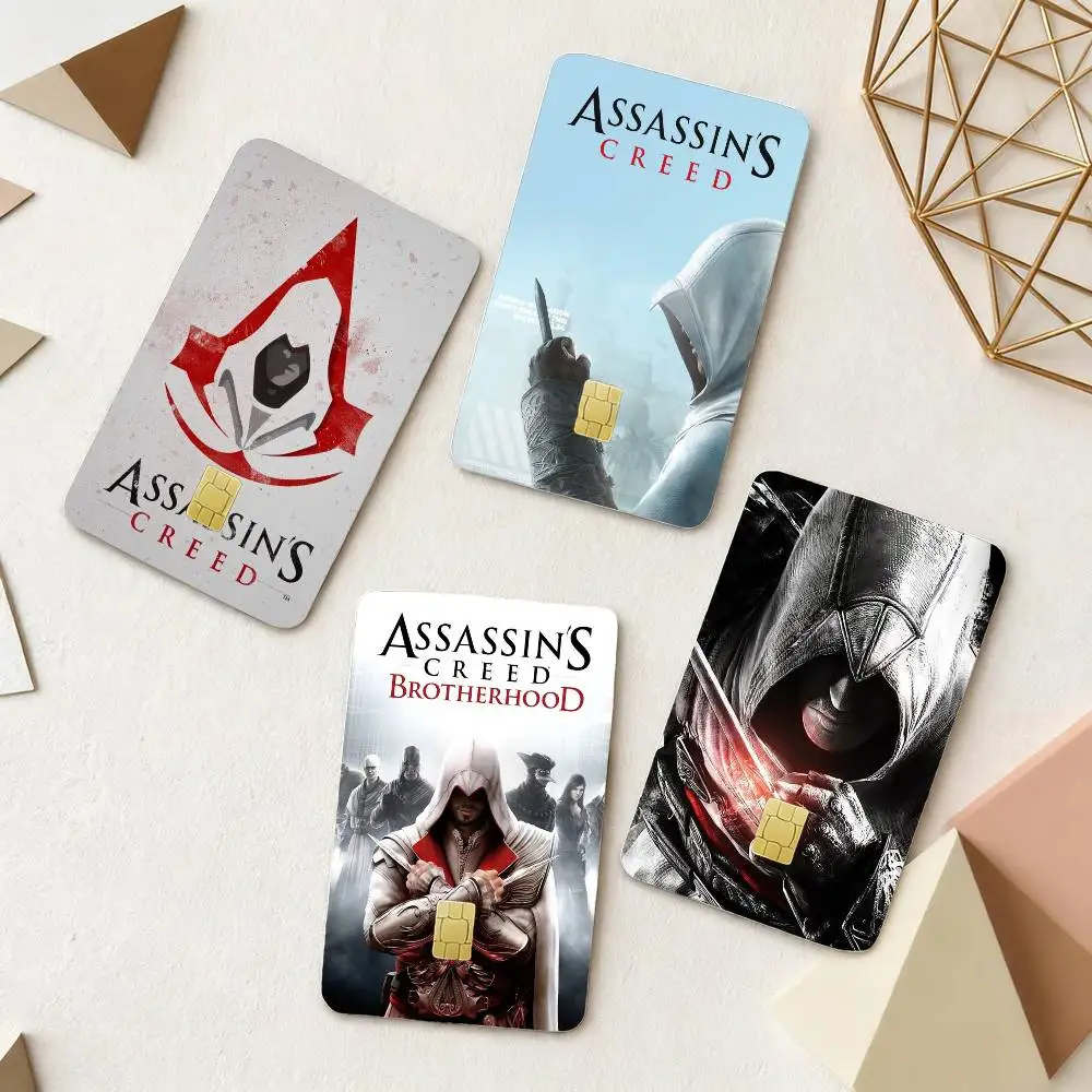 

Game A-Assassins C-Creed 4pcs 1Set Film Skin for Debit Credit Bank Visa Card Decal Cover