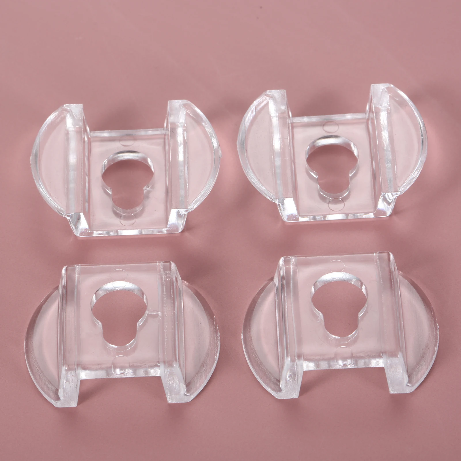 4pcs/set Transparent Acrylic Picture Frame Hooks Gourd Buckle Hanger 30mm/1.2