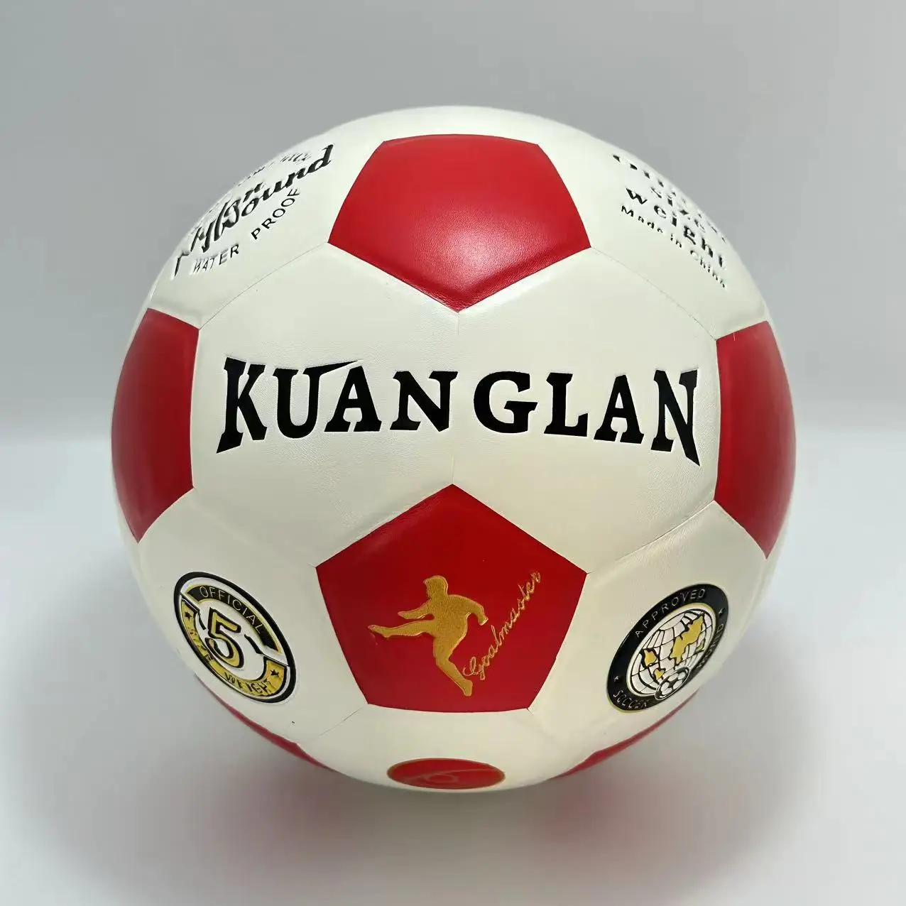 Fornecedor de bola de futebol com logotipo personalizado PVC PU Match Training Tamanho 5 Futebol de futebol