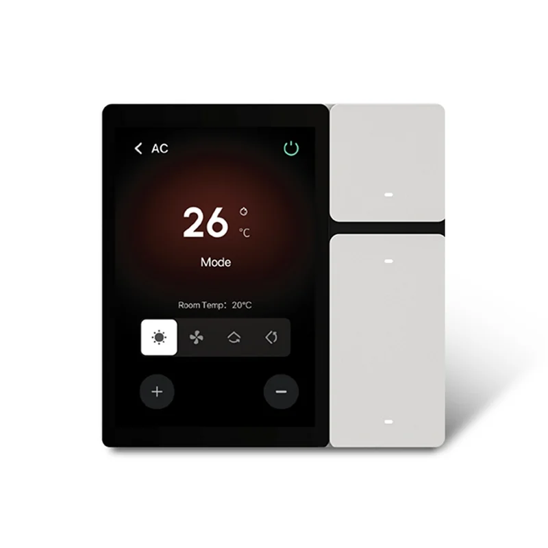 FFYY-Wifi Tuya Smart Touch Screen Tuya Smart Central Control Screen Withir Remote Control White