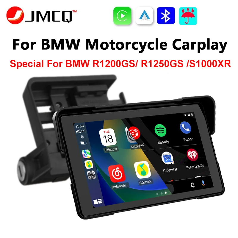 

7-дюймовый экран Carplay для мотоциклов BMW, навигация GPS, беспроводной Android Auto, Bluetooth для BMW R1200GS ADV/ R1250GS ADV/S1000XR