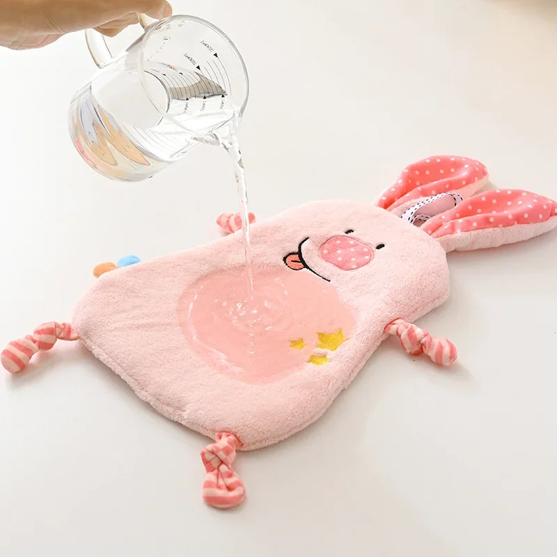 Cute Animal Hand Towel for Child Super Absorbent Microfiber Kitchen Towel High-efficiency Tableware Cleaning Towel Kitchen Tool