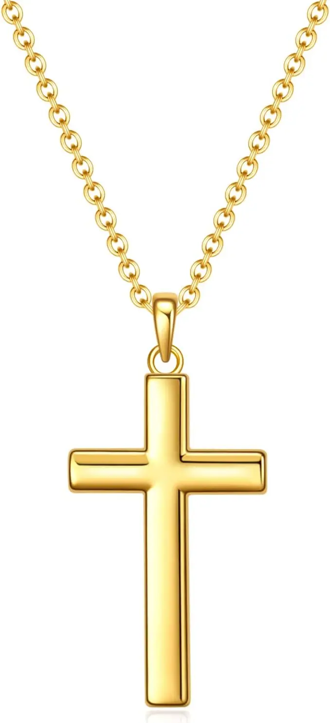 

Крест-подвеска для крещения для женщин, крест-подвеска для первого причастия, ювелирные украшения в подарок для женщин