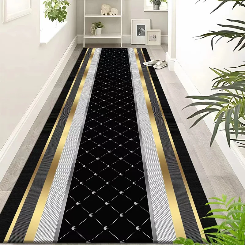 European Style Carpet Corridor Hallway Longe Area Rugs Stairway Runners Customizable 2M/3M Floor Mat Home Porch Entry Doormat