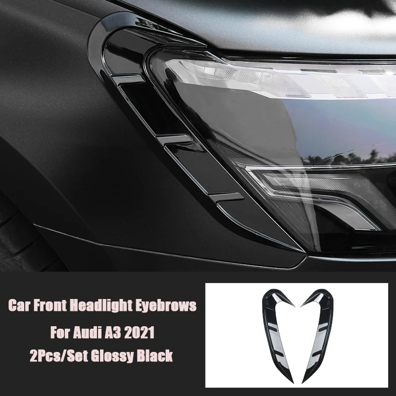 Car Front Headlight sopracciglia cornice decorazione Sticker Trim per-A3 2021