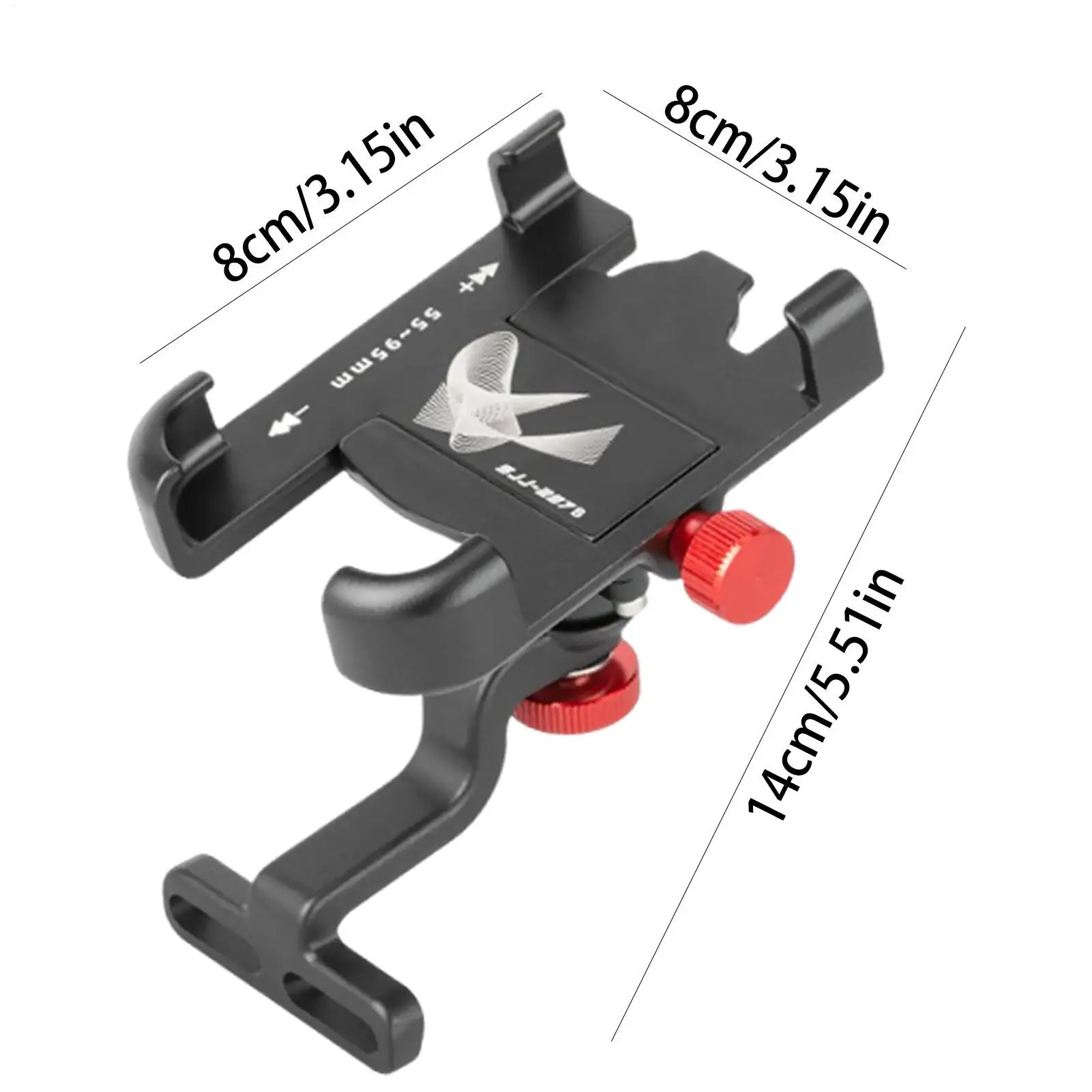 ที่วางโทรศัพท์สําหรับรถจักรยานยนต์จักรยานเสือภูเขาที่วางโทรศัพท์มือถือหมุนได้ 360 องศากันลื่นโทรศัพท์มือถือนําทางยืนรถจักรยานยนต์