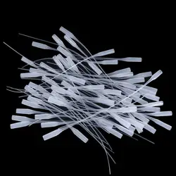 100Pcs Glue Micro-Tips Plastic Glue Bottle Tips Glue Extender Precision Applicator Dropping Tube Nozzle For Crafting Lab