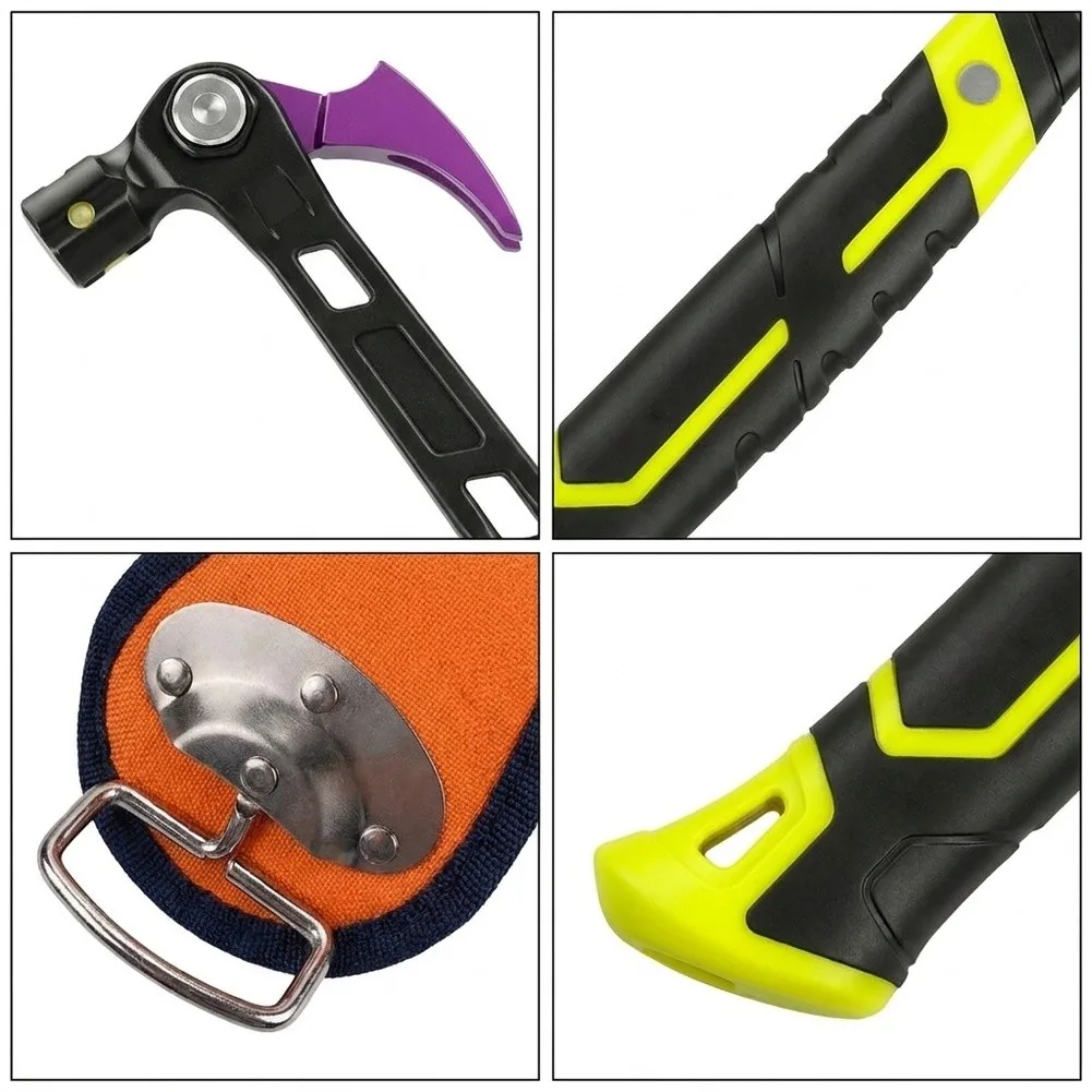 For Carpentry Projects Multifunctional Hammer Tool Adjustable Claw Hammer For Versatile Crafting Hand Tool Set
