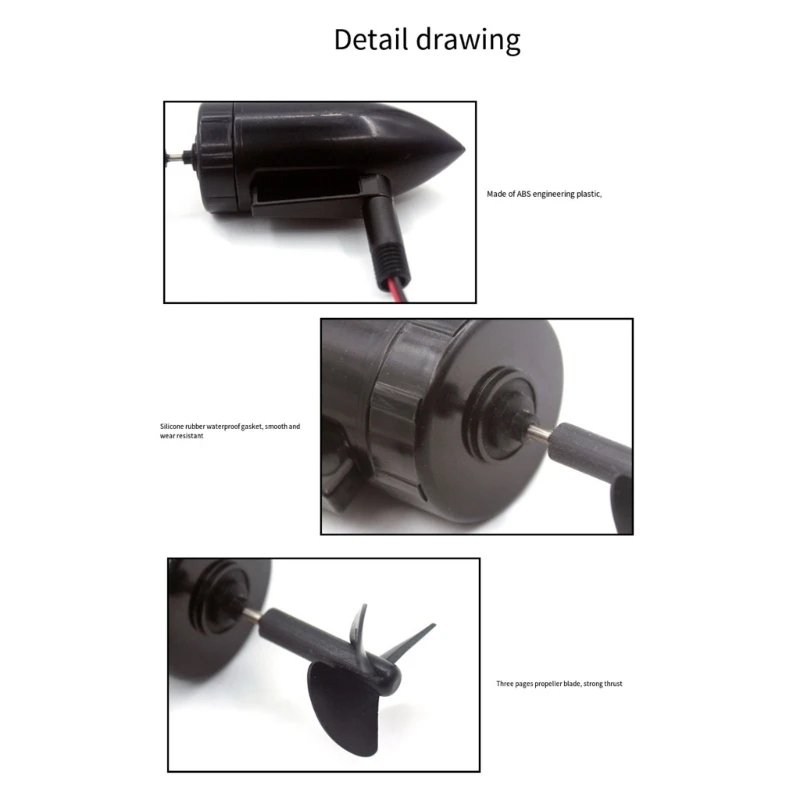 다양한 유형의 중첩 보트용 고급 고속 추진 수중 프로펠러 모터, 간단한 설치