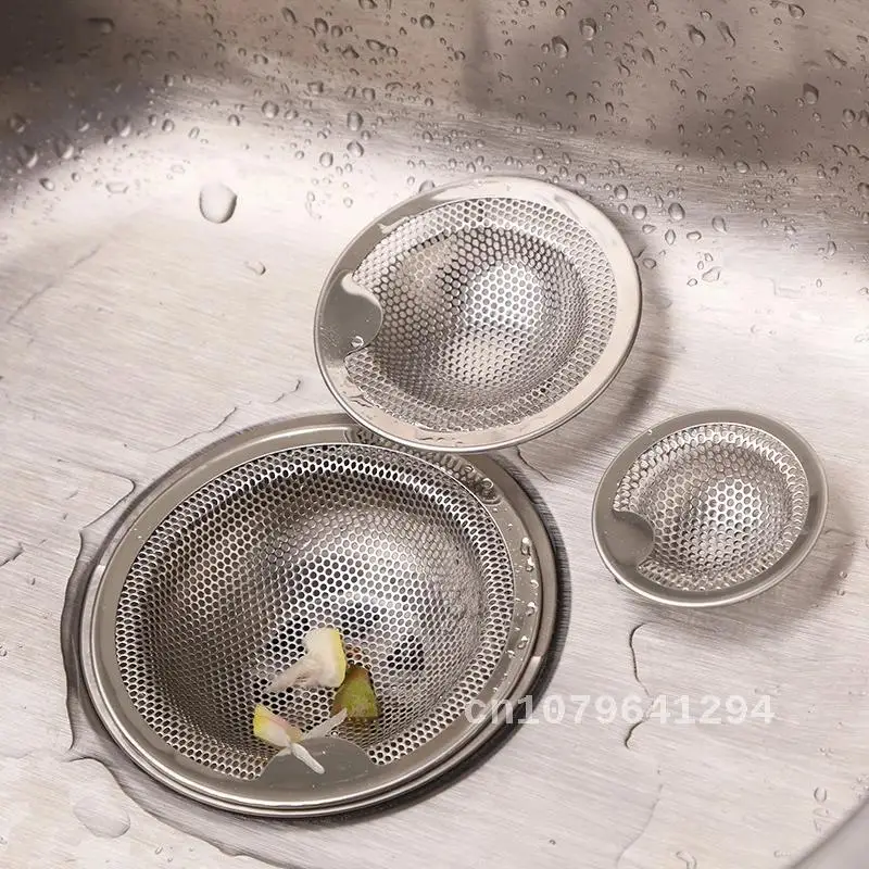 

Stainless Steel Bathtub Hair Catcher Stopper Shower Drain Hole Filter Trap Kitchen Metal Sink Strainer S/M/L