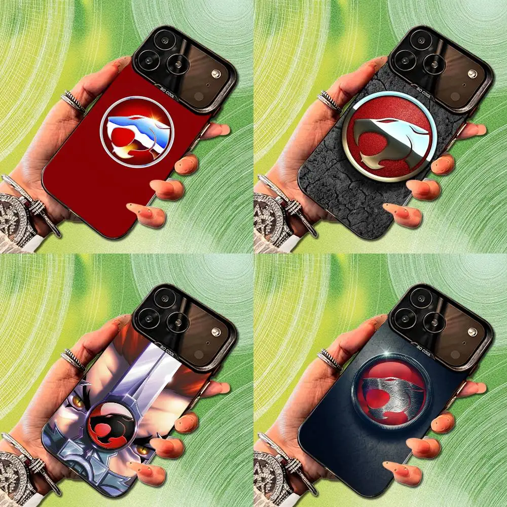 

Cool T-ThunderCats-ES Anime Phone Case For iPhone 14,17,13,12,11,16,15,Mini,Pro,SE,XS,MAX,Black Matte Silicone Cover