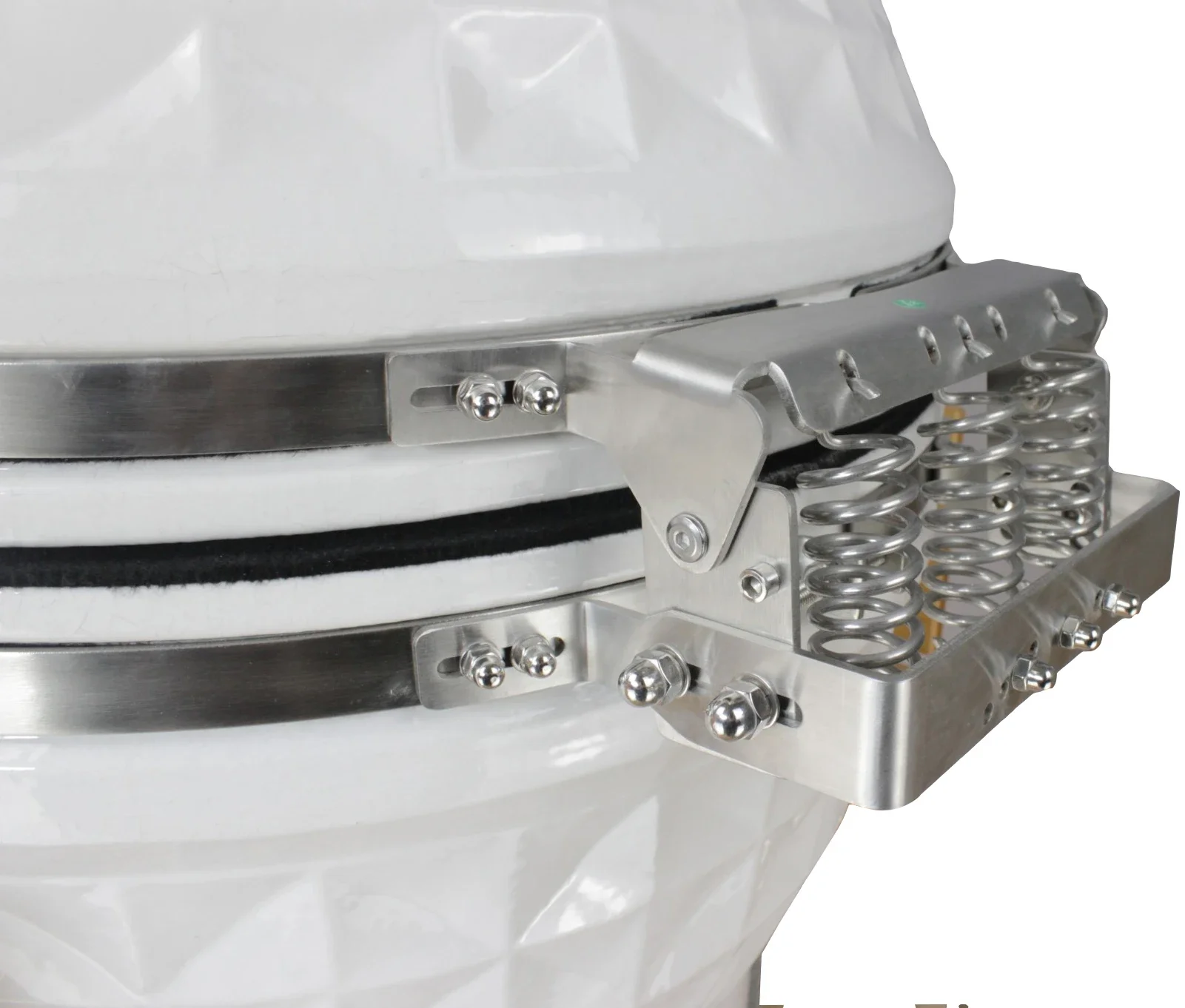 24inch  Diamond Pattern White Kamado Grill Luxury Household Using in BBQ Grill