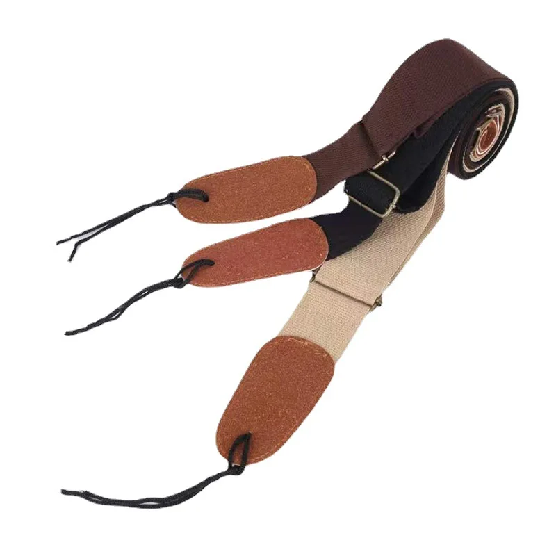 Polyester Shoulder Strap for Electric Acoustic Guitar, Widened Leather, Cotton, Universal