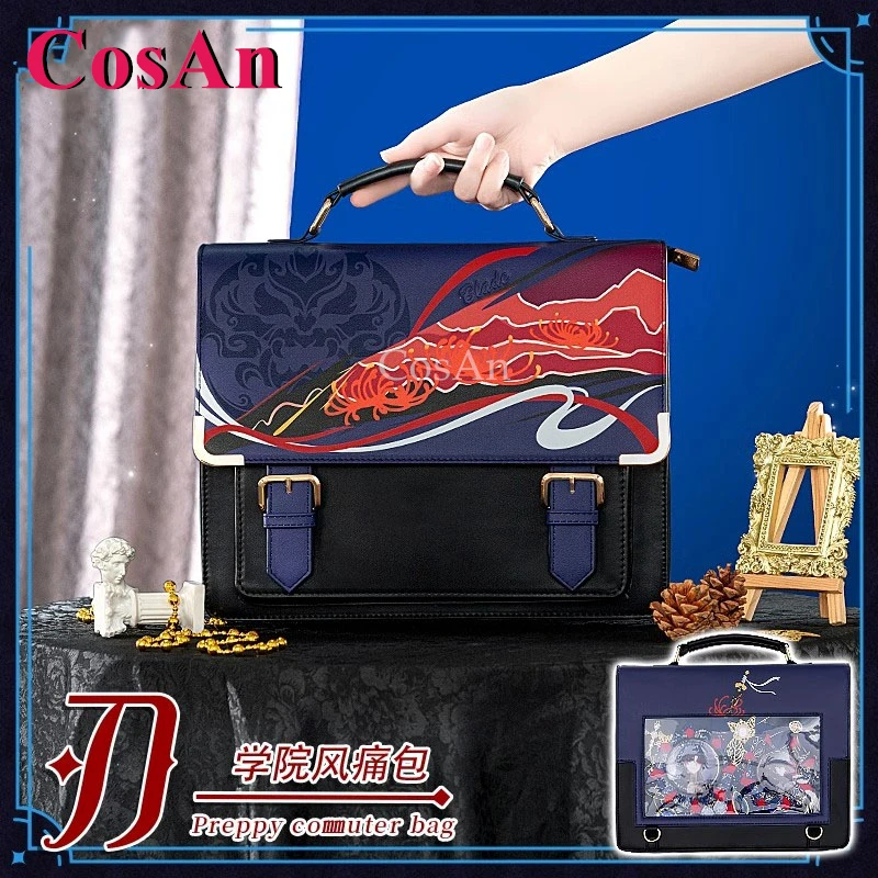 

CosAn Game Honkai: Star Rail Blade Cosplay Theme Impression Pack Daily Preppy Commuter Backpack Messenger Bag Fashion Itabag