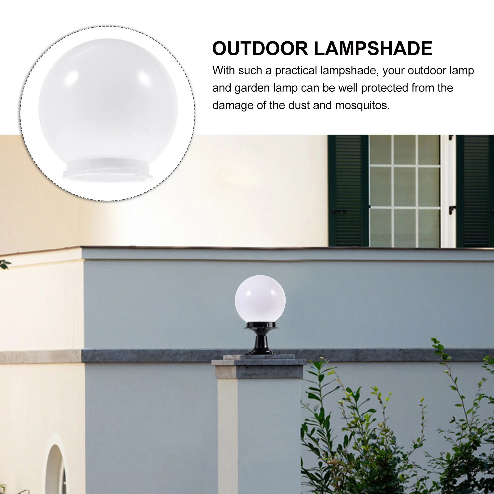 

Spherical Lampshade Globe Lampshades for Outdoor Decorated Light Cover Post Large Wall