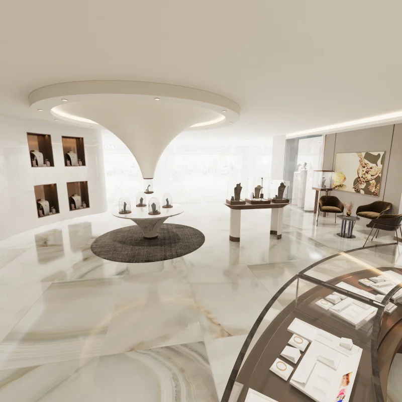 Custom. Custom Style Jewellery Shop interior design jewelry Commercial Interior Design store display