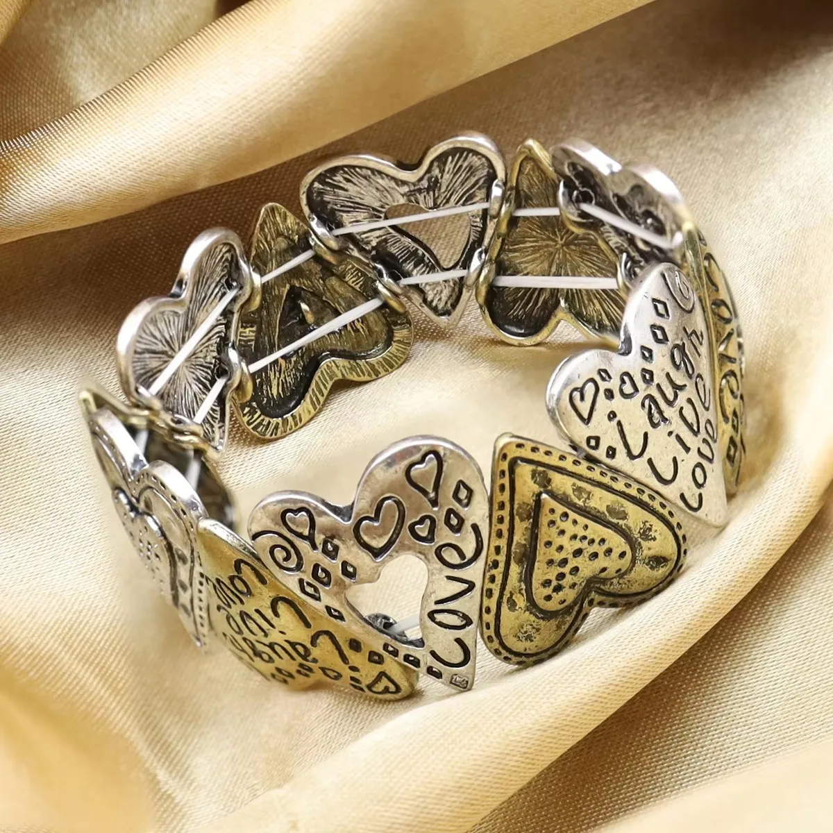 RechicGu Guardian Angel Inspirational Cross Christian Bracelet Religion Charm Bangle Bridal Vintage Gift Women Men Jewelry