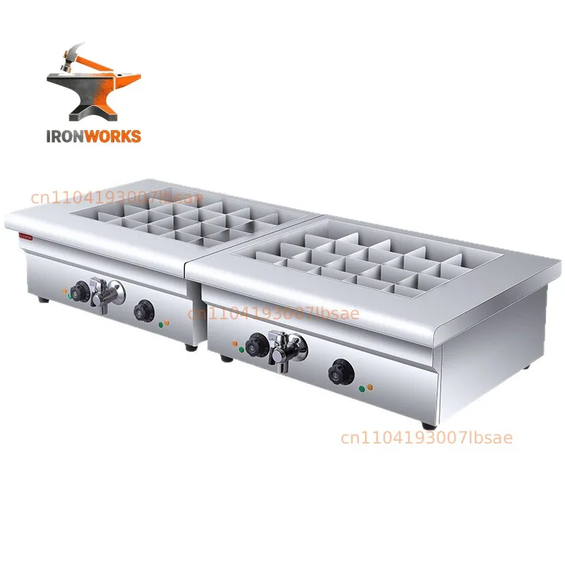 Stainless steel Oden cooking machine, commercial multi-specification 20/40 grid, electric/gas stall Malatang set up