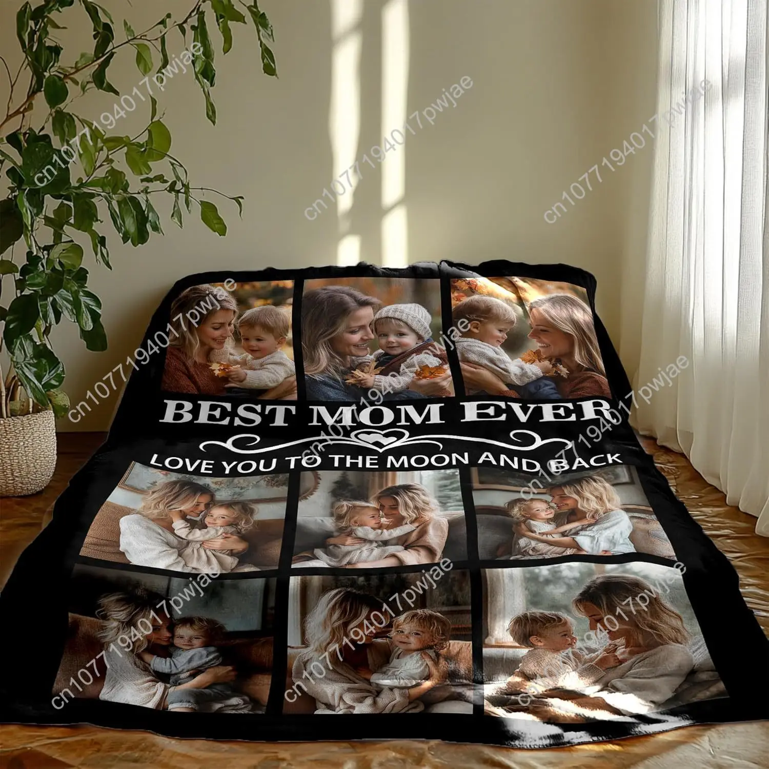 هدايا مخصصة لعيد الأم للأم من الابنة والابن، بطانية مخصصة لأفضل أم على الإطلاق مع نص صور، مخصصة