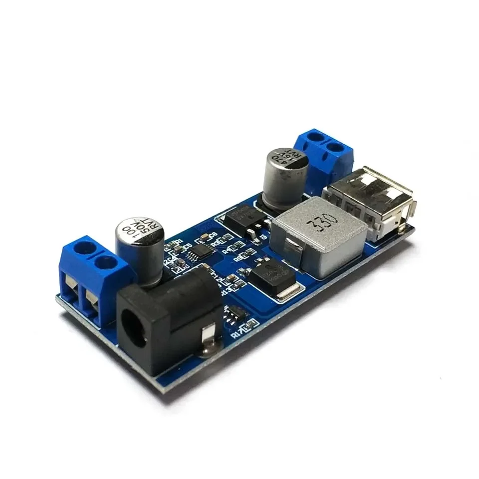 DC-DC 24V/12V To 5V 5A Step Down Power Supply Buck Converter Replace LM2596S Adjustable USB Step-down Charging Module XY-3606