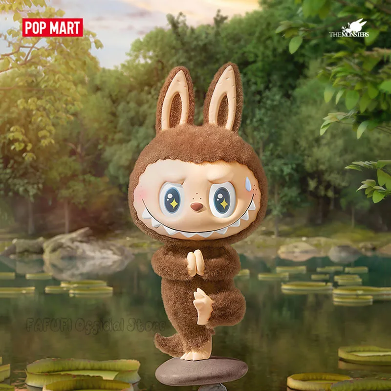 POPMART THE MONSTERS Lazy Yoga Series Blind Box Guess Bag Mystery Box Toys Doll Cute Anime Figure Ornaments Gift Collection