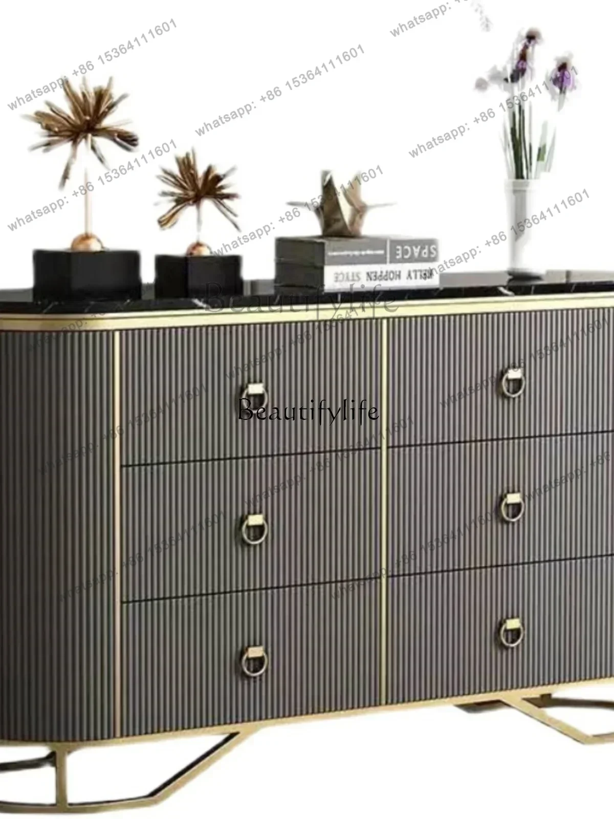 

yj5 American Entrance Cabinet Solid Wood Storage Living Room Decorative Locker