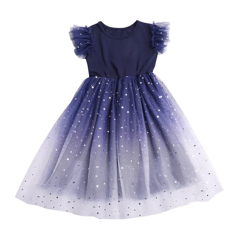 2025 Kids Dresses For Girls Mesh Girl Child Dress Sequin Kid Dress Summer Kids Costume For Age 9 10 11 Year Old Baby Fancy Dress