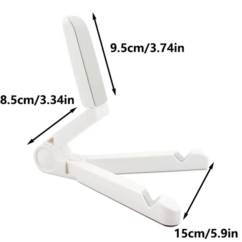 Universal Foldable Triangle Tablet Stand Portable Desktop Lazy Phone Holder Heat Dissipation Bracket Compatible for iPad Phone