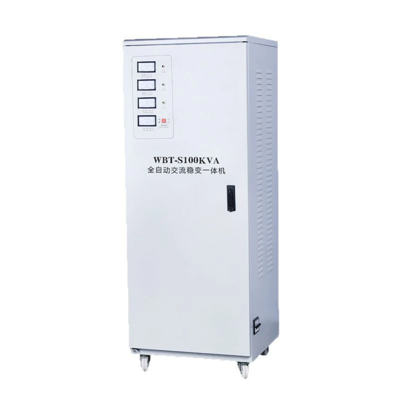 High Quality 100KVA Three-Phase AC Voltage Stabilizer 260-450V Copper Automat System Voltage Regulator for Industry