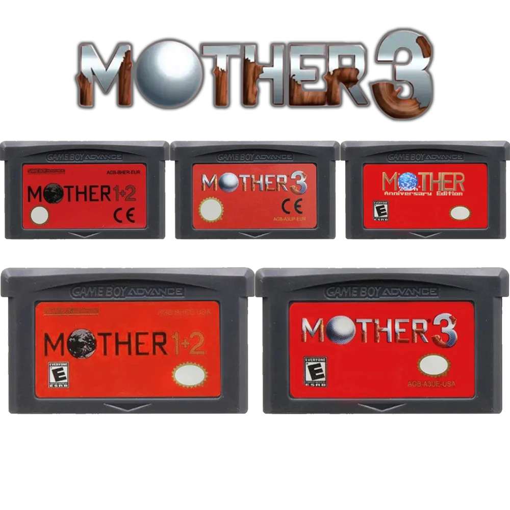 GBA Mother Series Game Cartridge 32-Bit Video Game Console Card Mother 1+2 Mother 3 American edition