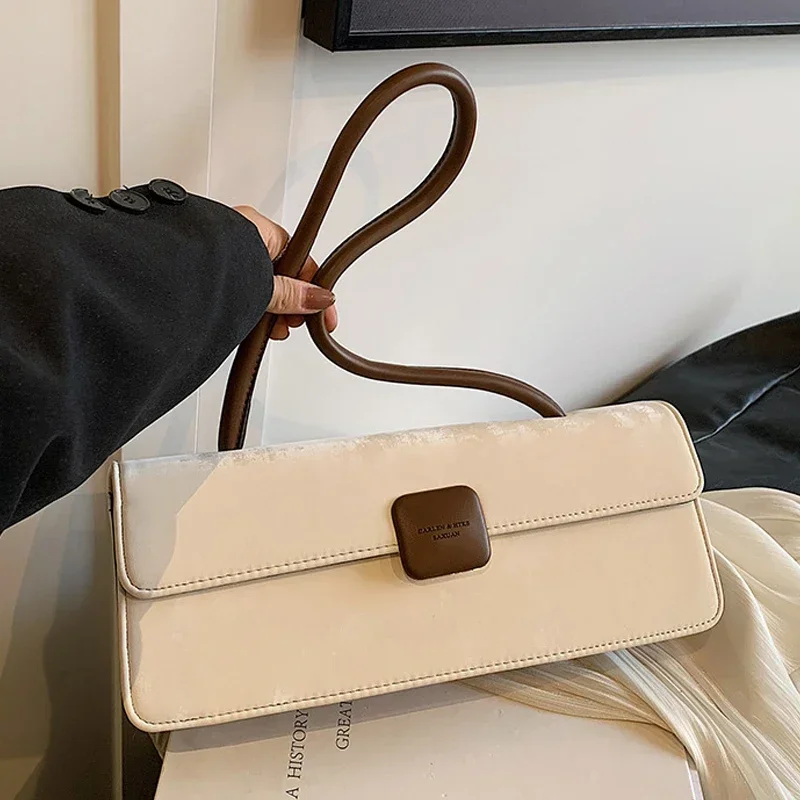 

2025 Spring New Women's One Shoulder Bag Fashion Commute Party Underarm Bags Korean Temperament Elegant Handbag Trend