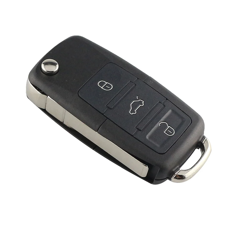 Key Case For Volkswagen Jetta Passat Polo Golf 4 5 Remote Car Key Shell For VW Touran Bora Ibiza Leon Octavia Fabia Beetle Skoda