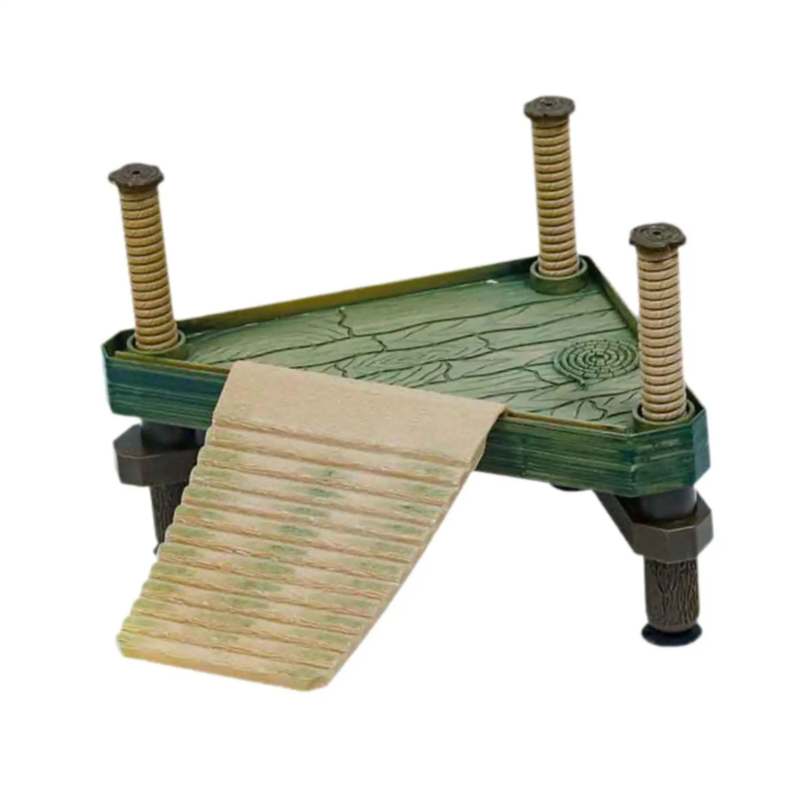Tortoise Basking Ramp Plastic Aquarium Dock Ladder for Turtle Tank Habitat and Sun Exposure