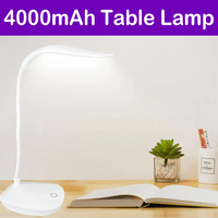 4000mAh Foldable LED Table Lamp USB Rechargeable 3 Levels Brightness Adjustment Eye Protection Indoor Study Reading Night Light