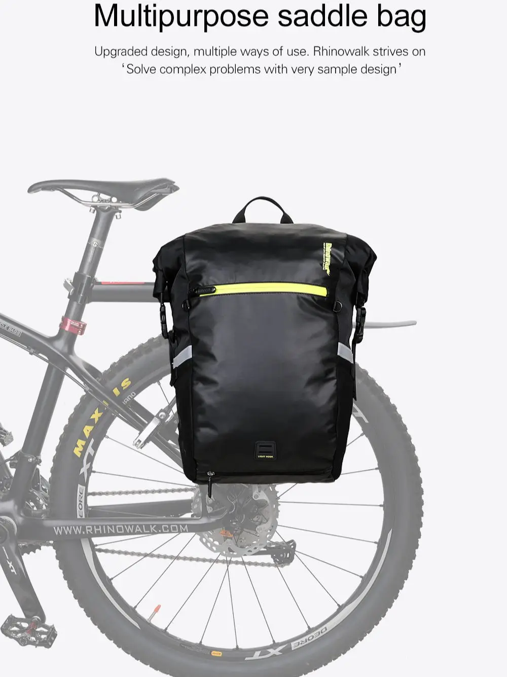AliExpress Rhinowalk 24L Bike Pannier Backpack Waterproof Cycling Backpack MTB Road Bike Rear Rack Tail Seat Trunk Bag Bicycle Accessories