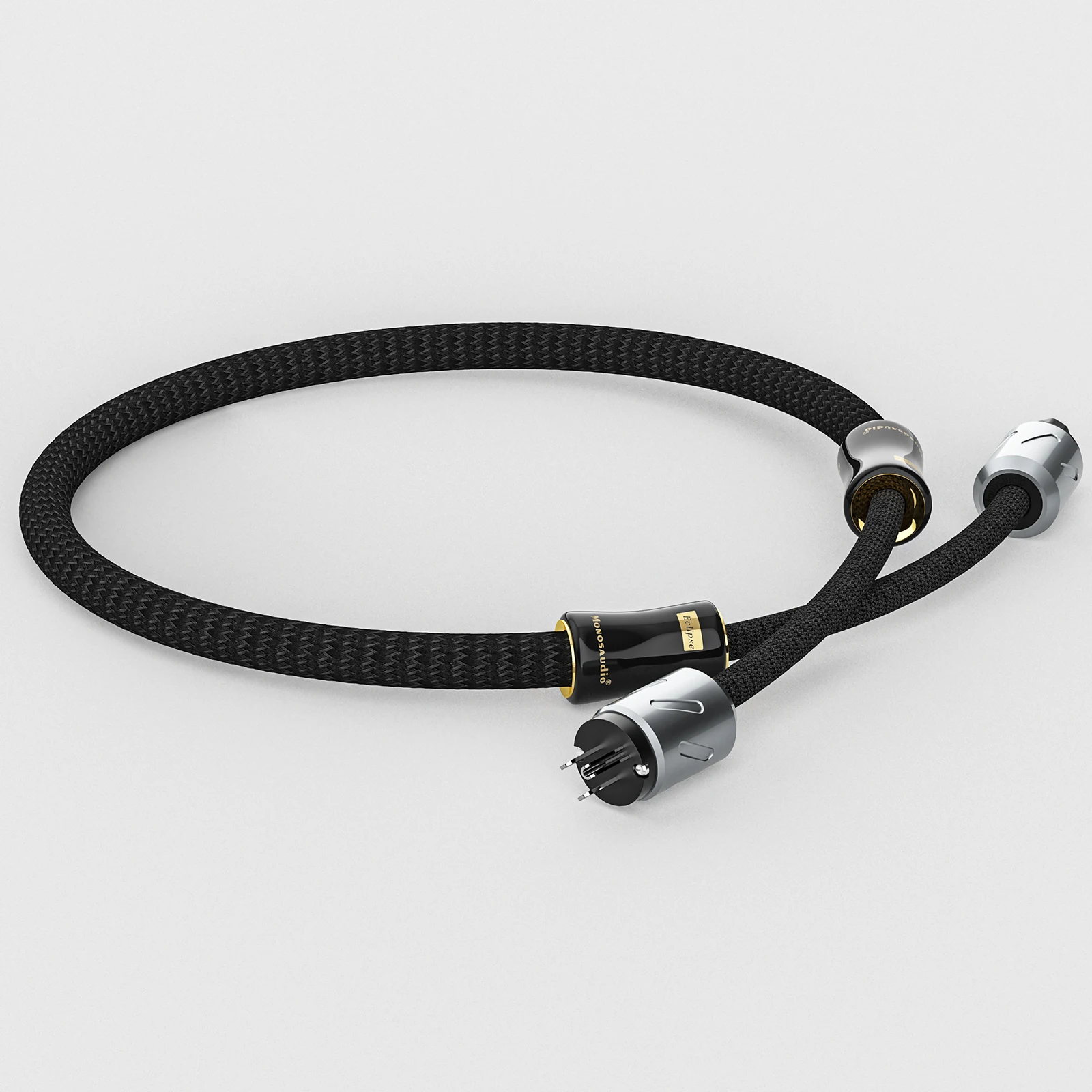 

Monosaudio 6N Pure Silver Power Cable Eclipse Reference EU/AU/US Interconnect Power Cord Cable Schuko Socket Plug