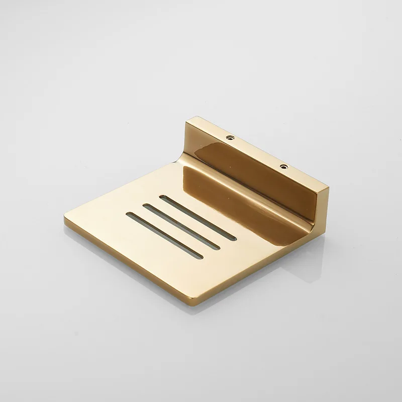 

Suitable for Wall mounted hollow drain copper soap box storage rack in hotel bathroom