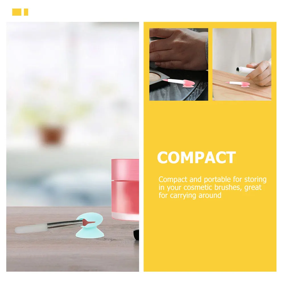 

8pcs Brush Covers Portable Silicone Dust Protection Travel Portable Lip Brush Covers Makeup Cases For Daily Professional Use