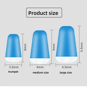 Anti-enrolamento Flutuador De Borracha Oval, Carpa Do Mar, Pesca Com Mosca, Feijão Espaço Azul, rolha, alta qualidade, 100pcs por lote, 9mm 8 principais vendas borracha tipo h - №2