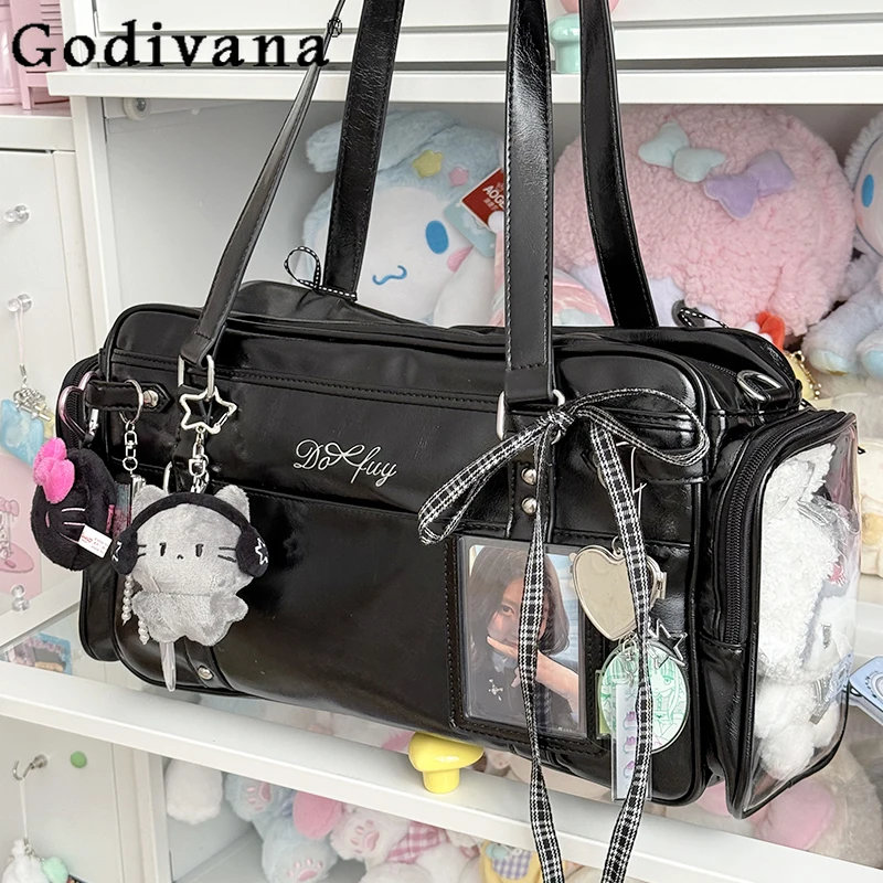 

2D Japanese Original JK Uniform Lolita Pain Bag Large Capacity Student Daily Casual Commuting Crossbody Shoulder Bag for Women